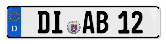 Autokennzeichen DIeburg
