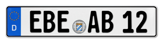Autokennzeichen EBErsberg
