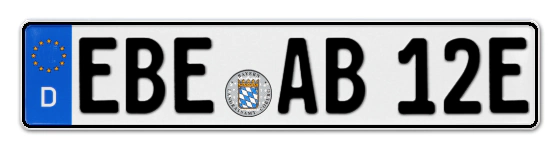 E-Kennzeichen EBErsberg online bestellen