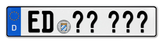 Wunschkennzeichen Erding reservieren