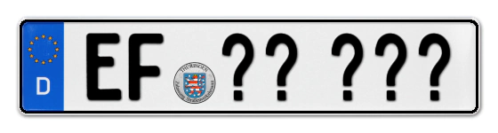 Wunschkennzeichen Erfurt reservieren
