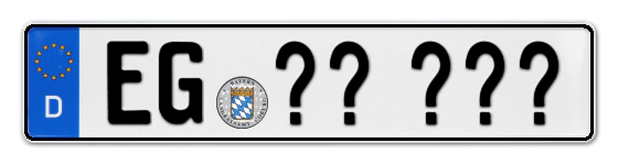 Wunschkennzeichen Eggenfelden reservieren