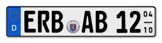 Saisonkennzeichen ERB für ERBach online bestellen