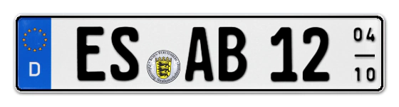 Saisonkennzeichen ES für ESslingen online bestellen