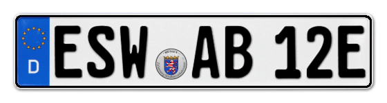 E-Kennzeichen ESchWege online bestellen