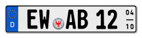 Saisonkennzeichen EW für EbersWalde online bestellen