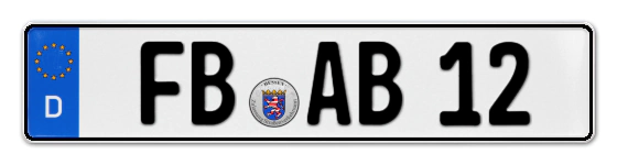 Autokennzeichen FriedBerg-Wetteraukreis