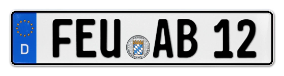 Autokennzeichen FEUchtwangen