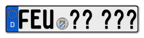 Wunschkennzeichen Feuchtwangen reservieren