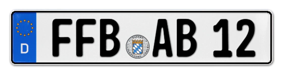 Autokennzeichen FürstenFeldBruck
