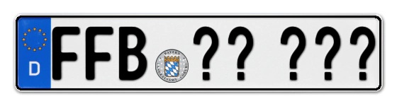 Wunschkennzeichen Fürstenfeldbruck reservieren