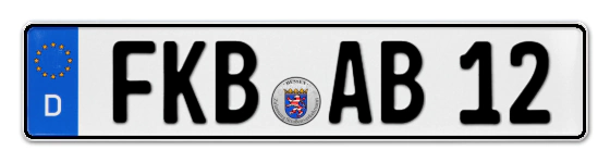 Autokennzeichen FranKenBerg