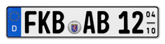 Saisonkennzeichen FKB für FranKenBerg online bestellen