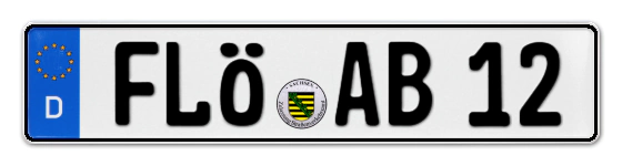 Autokennzeichen FLÖha