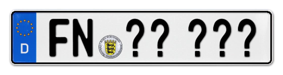 Wunschkennzeichen Friedrichshafen reservieren