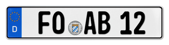Autokennzeichen FOrchheim