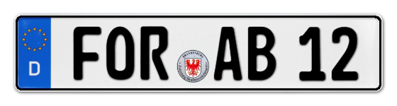 Autokennzeichen FORst