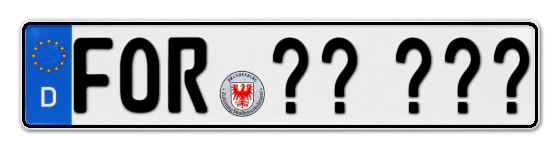Wunschkennzeichen Forst reservieren