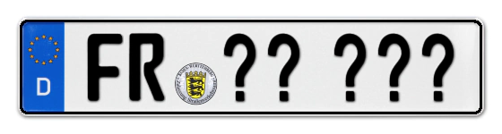 Wunschkennzeichen Freiburg reservieren