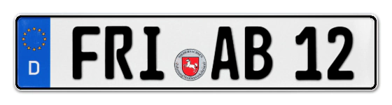 Autokennzeichen FRIesland