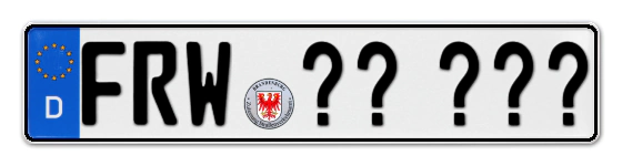 Wunschkennzeichen Freienwalde reservieren