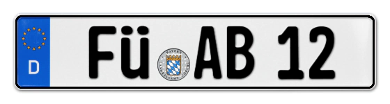 Autokennzeichen FÜrth
