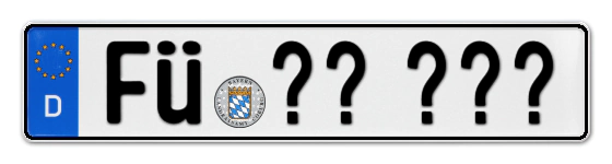 Wunschkennzeichen FÜrth reservieren