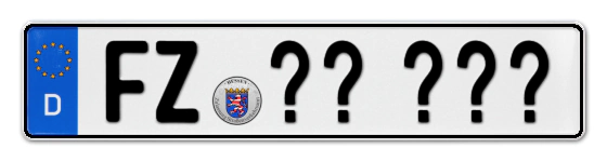 Wunschkennzeichen Fritzlar reservieren