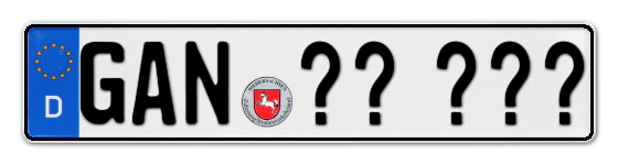 Wunschkennzeichen Gandersheim reservieren