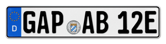 E-Kennzeichen GArmisch-Partenkirchen online bestellen