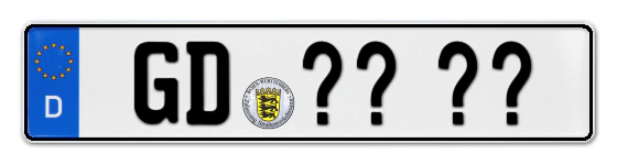 Wunschkennzeichen Gmünd reservieren