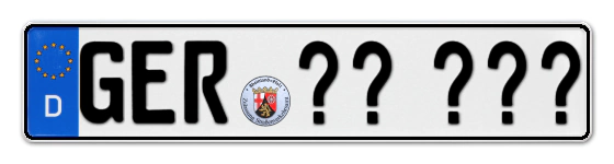 Wunschkennzeichen Germersheim reservieren