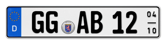 Saisonkennzeichen GG für Groß-Gerau online bestellen