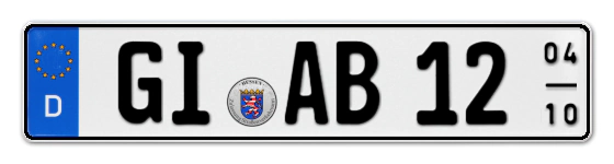 Saisonkennzeichen GI für GIeßen online bestellen