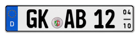 Saisonkennzeichen GK für GeilenKirchen online bestellen
