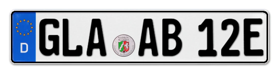 E-Kennzeichen GLAdbeck online bestellen