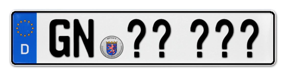 Wunschkennzeichen Gelnhausen reservieren