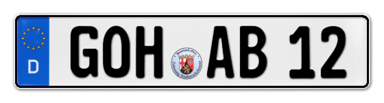 Autokennzeichen GOarsHausen