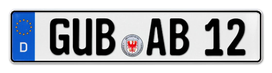 Autokennzeichen GUBen