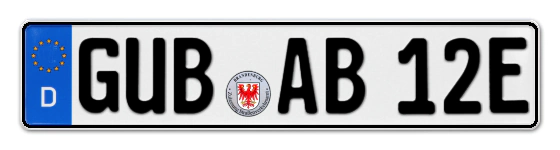 E-Kennzeichen GUBen online bestellen