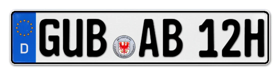 H-Kennzeichen GUB online bestellen