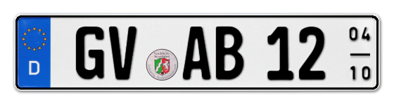 Saisonkennzeichen GV für GreVenbroich online bestellen