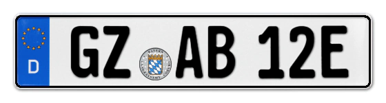 E-Kennzeichen GünZburg online bestellen