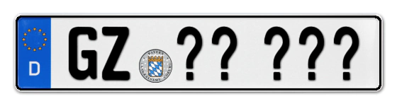 Wunschkennzeichen Günzburg reservieren