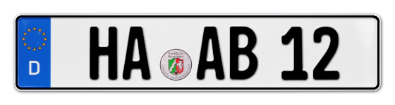 Autokennzeichen HAgen