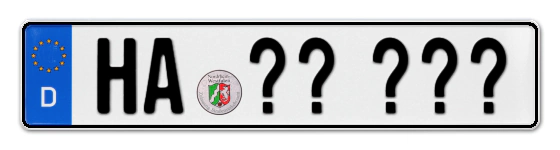 Wunschkennzeichen Hagen reservieren