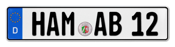 Autokennzeichen HAMm