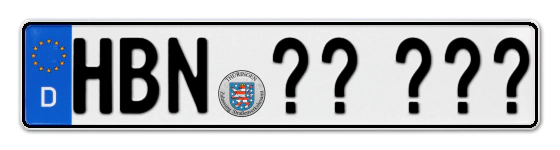 Wunschkennzeichen Hildburghausen reservieren