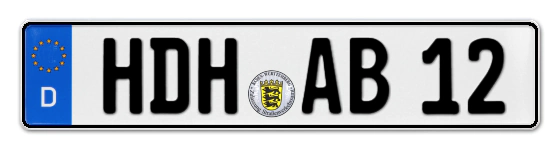 Autokennzeichen HeiDenHeim