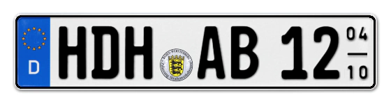 Saisonkennzeichen HDH für HeiDenHeim online bestellen